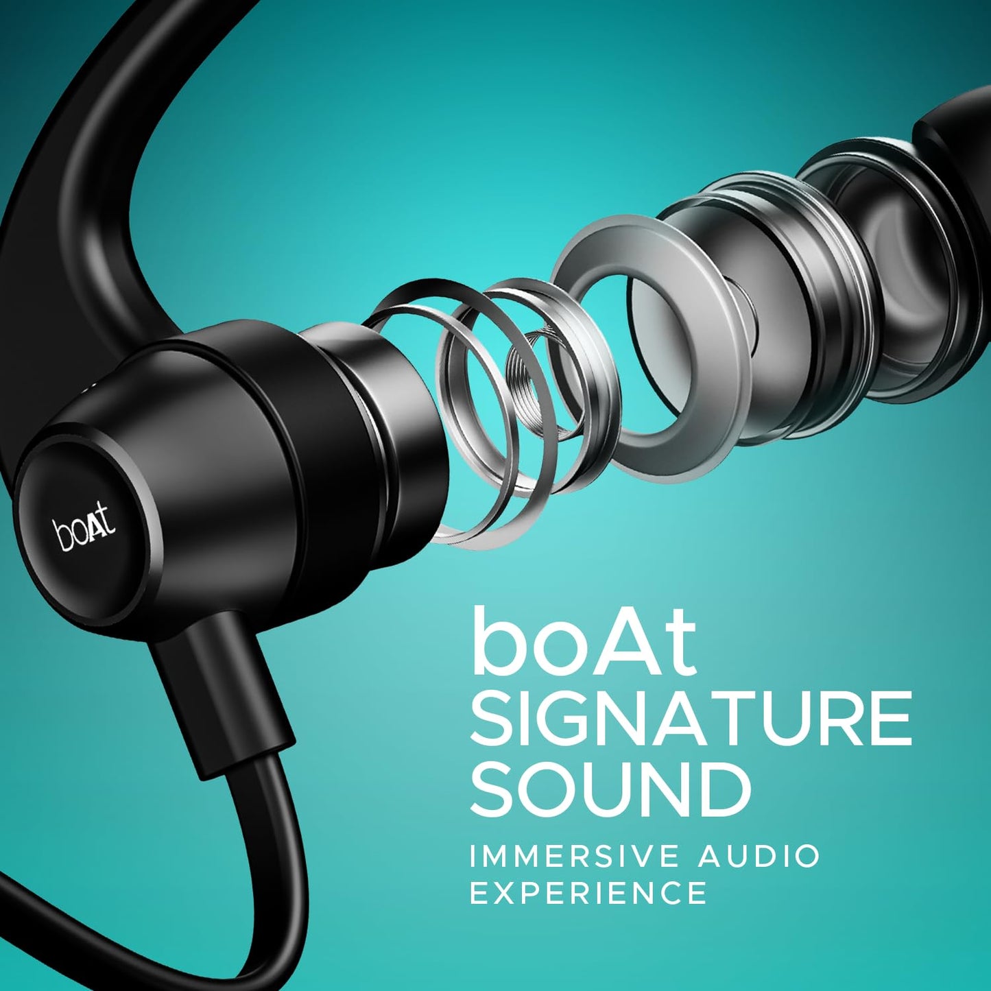 Boat Rockerz 255 Pro+, 60HRS Battery, Fast Charge, IPX7, Dual Pairing, Low Latency, Magnetic Earbuds, Bluetooth Neckband, Wireless with Mic Earphones (Active Black)