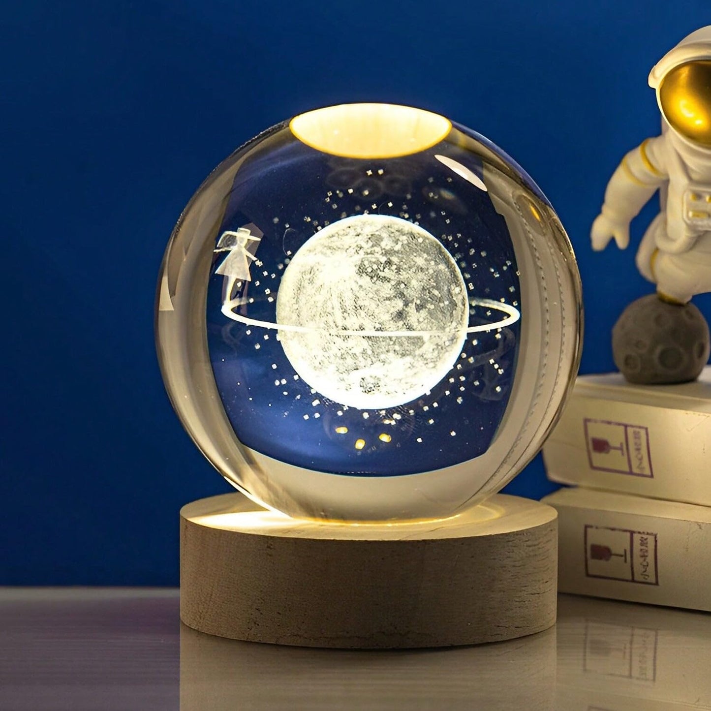 Oblivion Crystal Ball Night Light | 3D Crystal Ball Night Lamp | USB Table Night Lamp for Bedroom, Night Light for Bedroom | Special Unique Gift Items for Women Men Friends (mahadev,1pc)