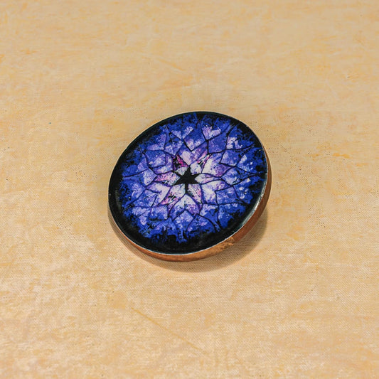 Ireka Homes Blue Nebula Acacia Wood Coaster Set (Set of 4) – Premium Handcrafted Wooden Drink Coasters with Stunning Enamel Artwork, Stylish & Durable Tabletop Protection for Home & Office