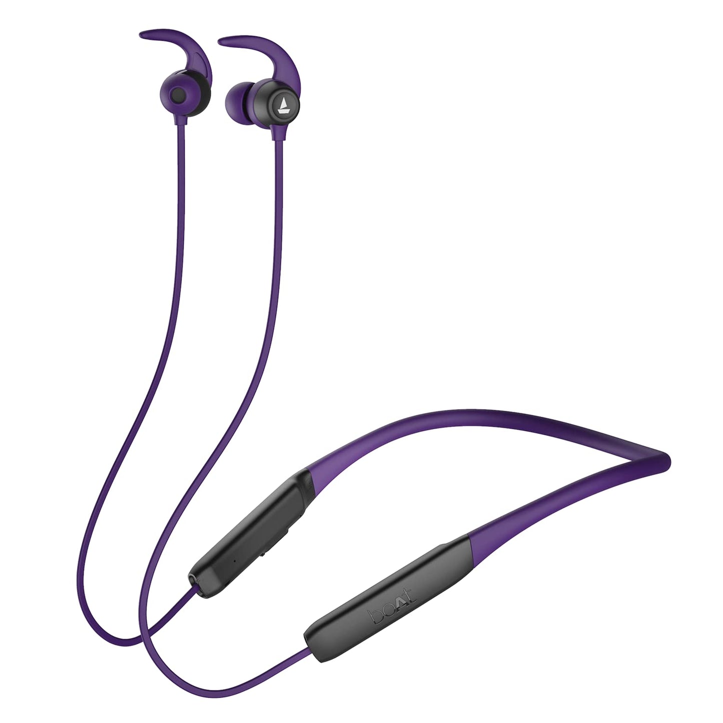 Boat Rockerz 255 Pro+, 60HRS Battery, Fast Charge, IPX7, Dual Pairing, Low Latency, Magnetic Earbuds, Bluetooth Neckband, Wireless with Mic Earphones (Active Black)